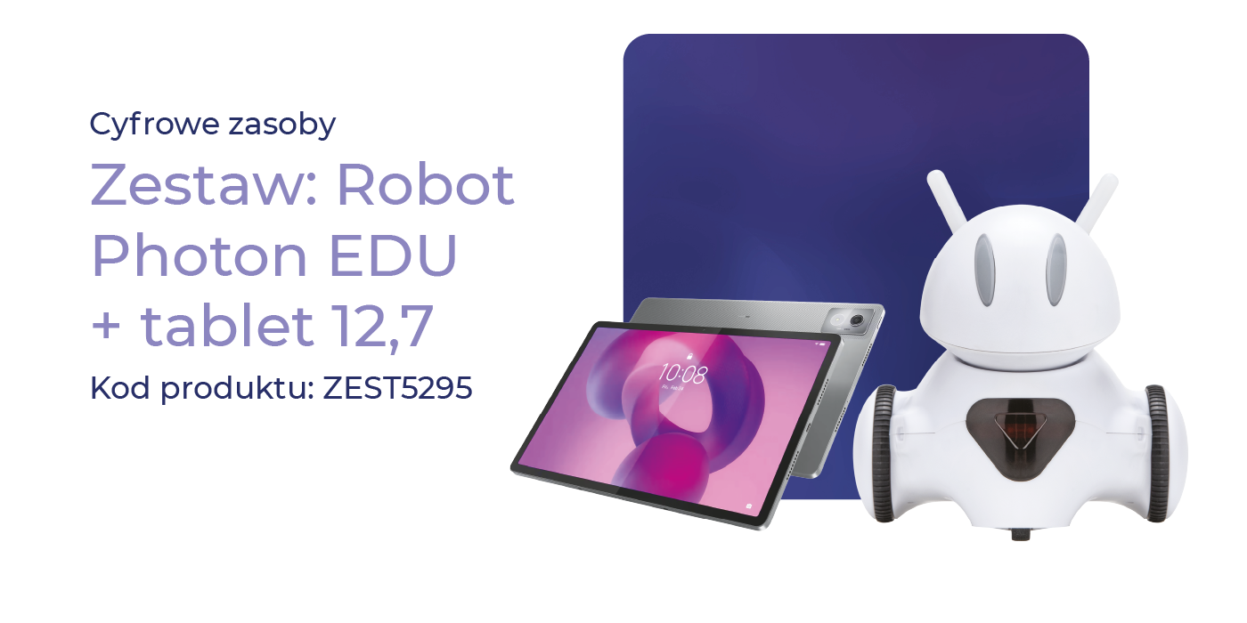 zest5295 Robot z tabletem. Program Cyfrowy Uczeń dla przedszkoli
