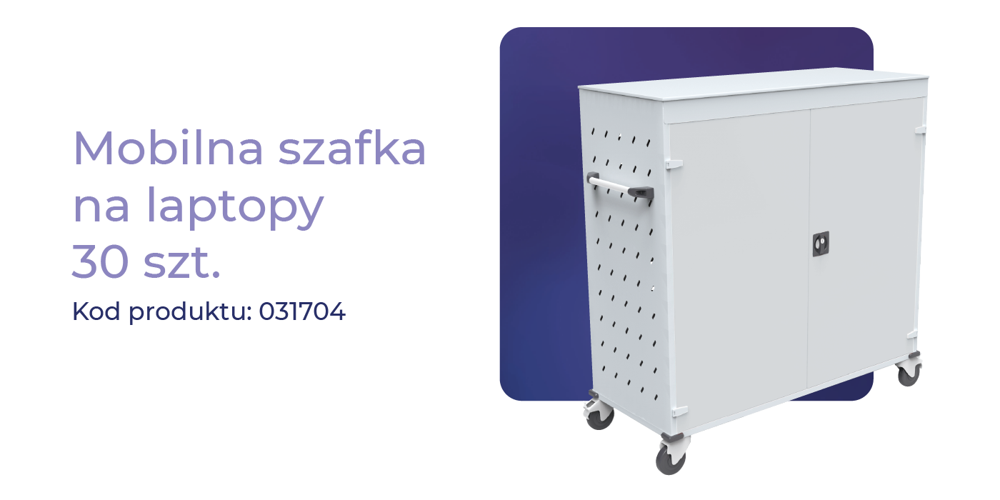 031704 Mobilna szafka na laptopy do szkół