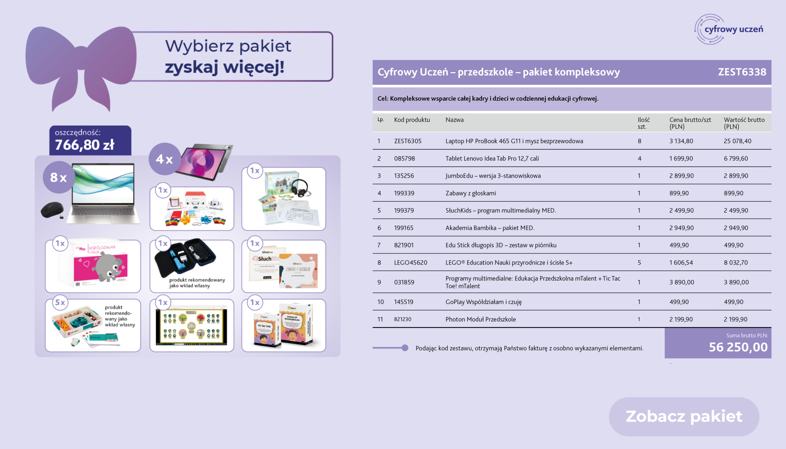 gotowy pakie cyforwy uczen zestaw