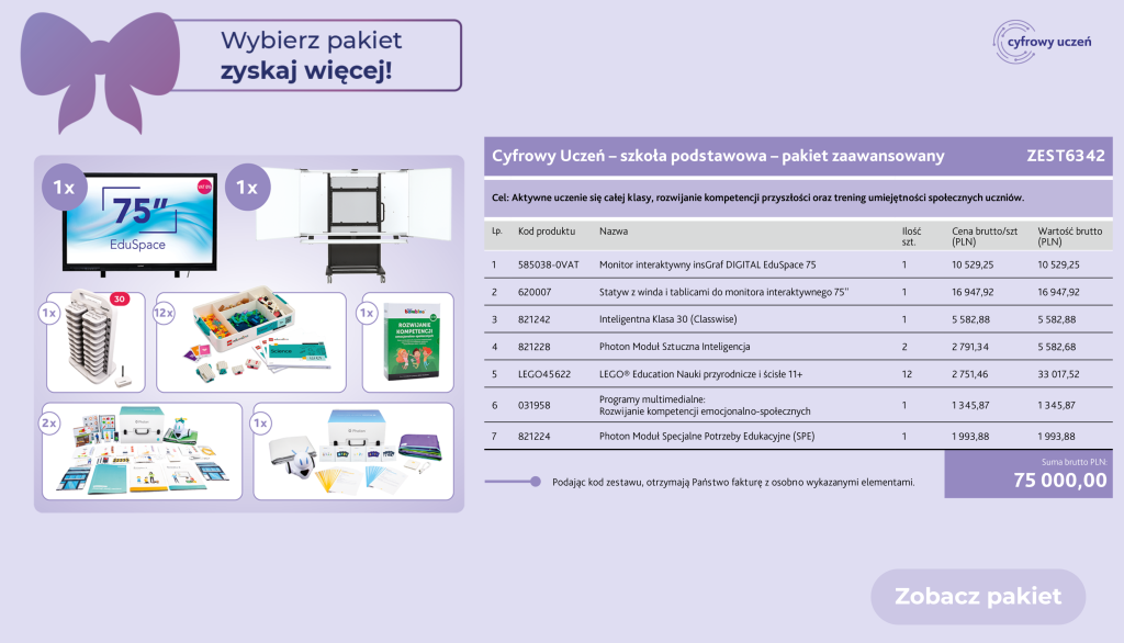 Cyfrowy Uczeń zestaw dla szkoły podstawowej