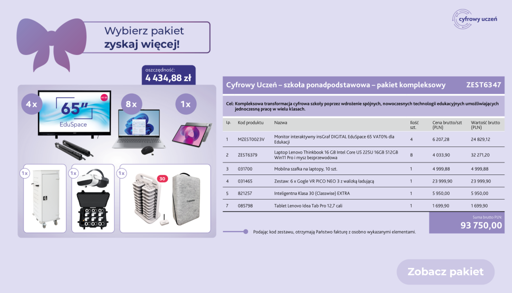 gotowy pakiet szkoła ponadpostawowa zest6347