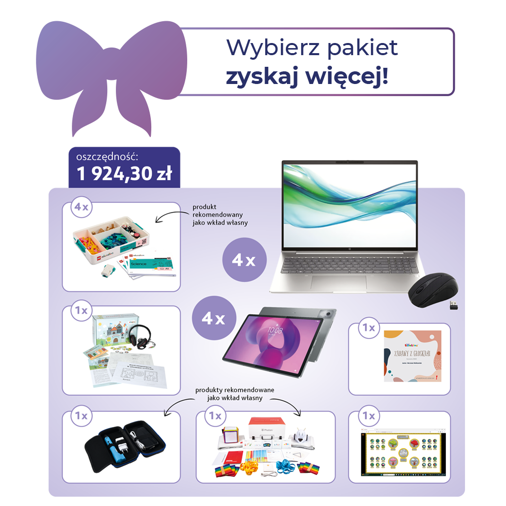 zestaw produktów cyfrowy uczen